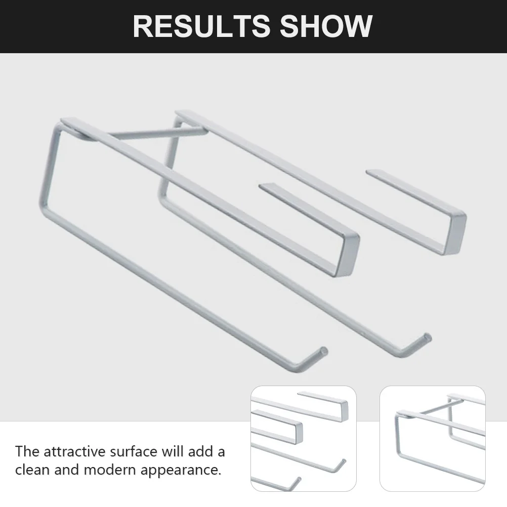 

Wall Mounted Paper Rack Over Door Under Shelf No Punch Tissue Holder For Kitchen Bathroom Roll Organizer Metal Napkin