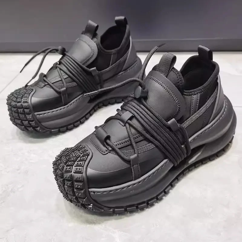 

Весенне-осенние новые роскошные мужские повседневные кроссовки на толстой подошве, универсальные износостойкие противоскользящие спортивные кроссовки с мягкой подошвой