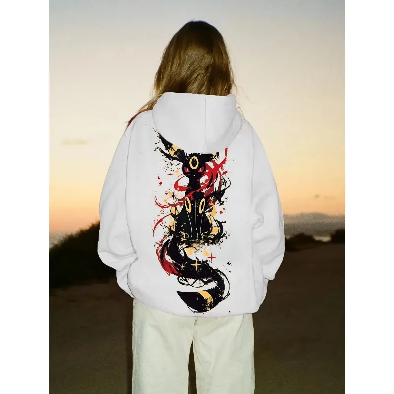 

Pokémon Umbreon Graphic Print Hoodie for Men and Women 2025 AutumnWinter New Y2K Harajuku Plus Size Casual Sweatshirt Top