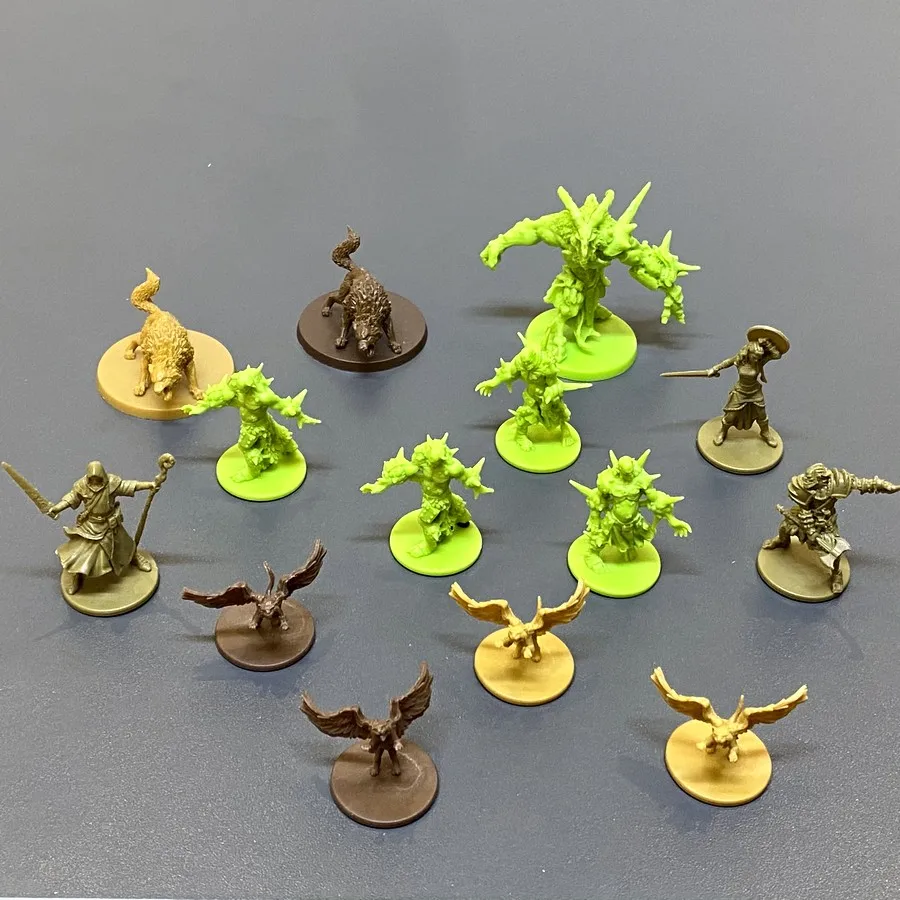 Lot Zombicide Green Horde Friends & Foes Tainted Abomination Walkers Wolf Flying Feline Monster Board Game Miniatures Toys Rare