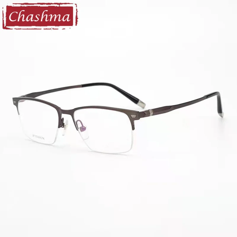 

Chashma Gentlemen Prescription Glasses Ultra Light Titanium Optical Eyewear Fashion Spectacles Frames Top Quality Eyeglass