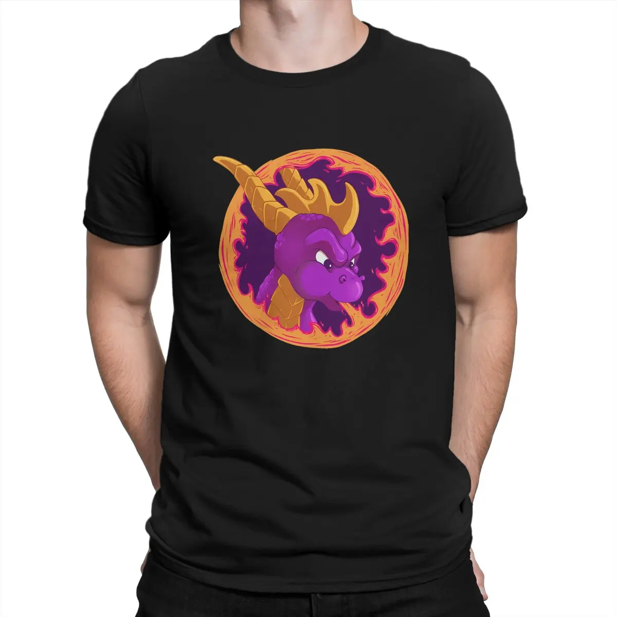 Men's T-Shirts Reignited Casual Tees Short Sleeve Spyro The Dragon Game T Shirt Round Neck Clothes Adult