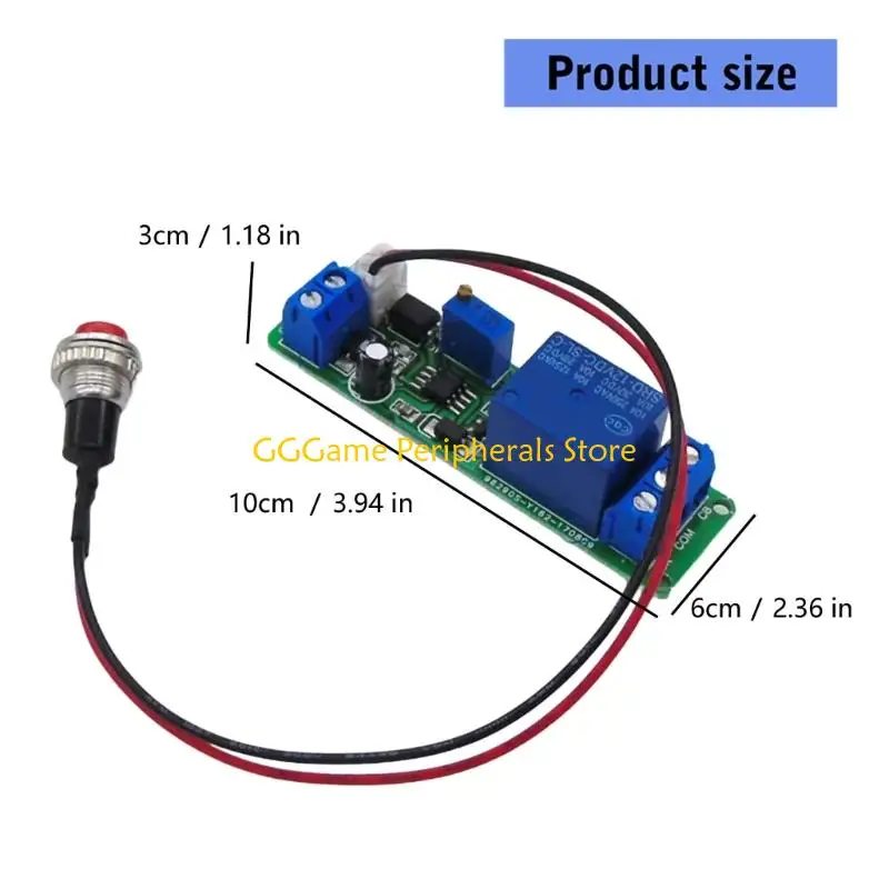 U55B High Precise NE555 Timer Relays 5V/12V Selectable Stable Operation From -20℃~80℃ For Automation Equipment And DIY Projects