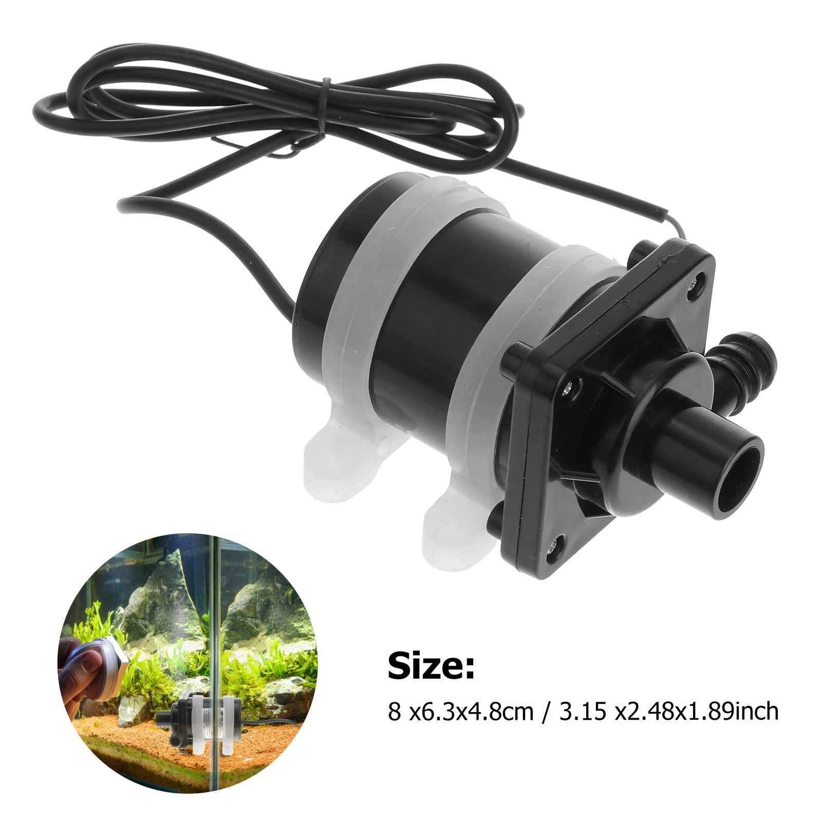 

Solar Water Pump Aquarium Filter Fish Tank Small Pond Submersible for Freshwater