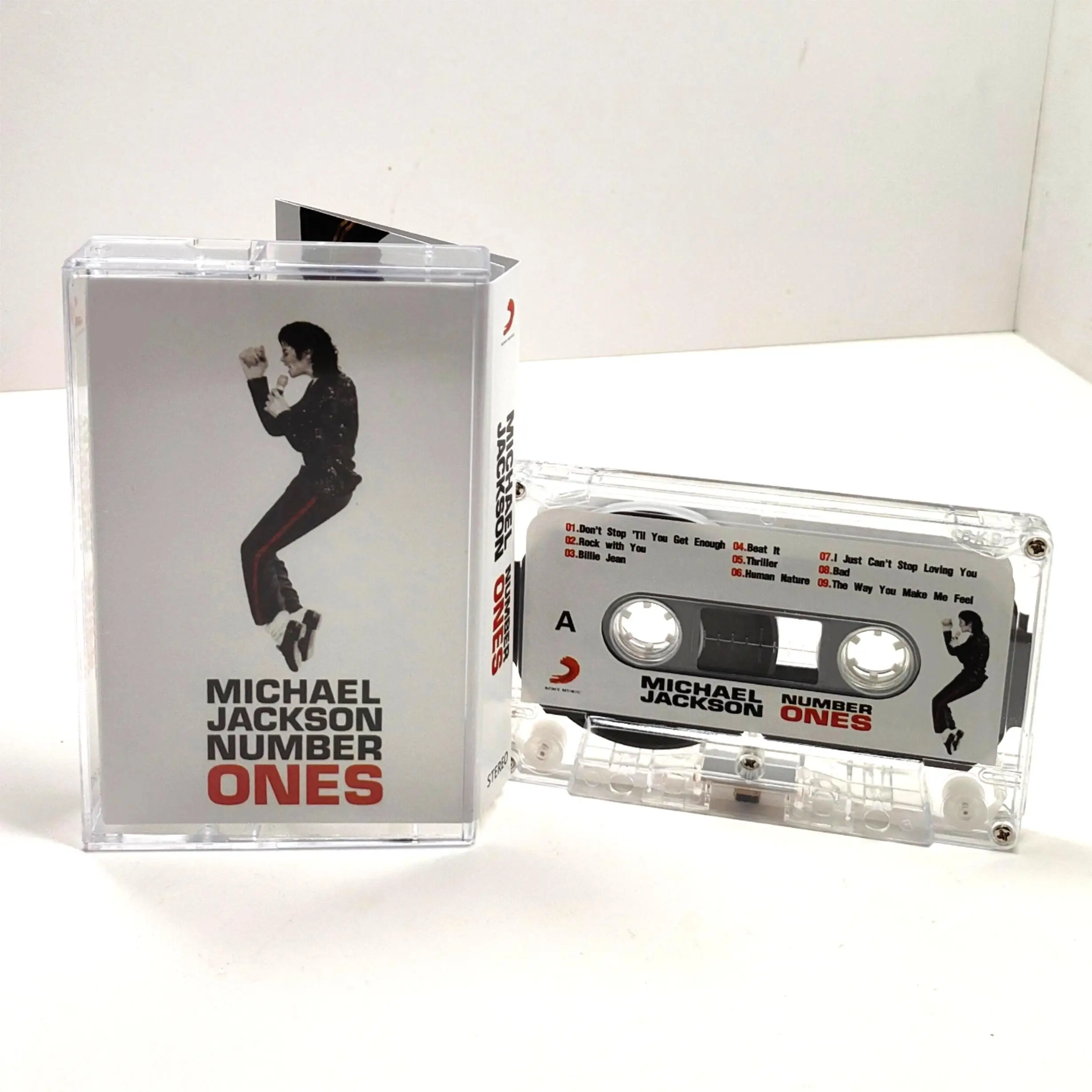 Classic Michael Jackson Music Cassettes Number Ones Album Black Or White Music Tape Cosplay Recorder Walkman Car Soundtracks Box