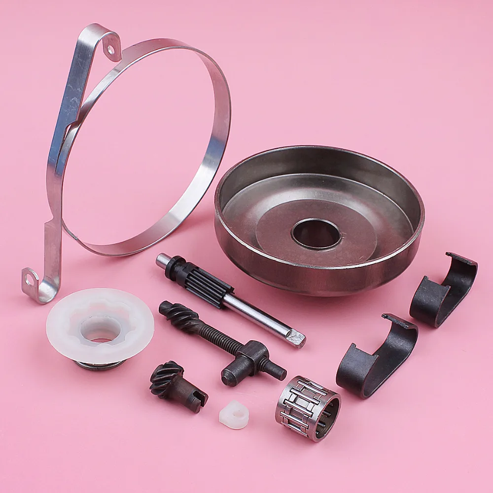 . 325 7t rolamento da mola do cilindro da embreagem para husqvarna 445 450 corrente ajustador faixa de freio bomba óleo sem-fim engrenagem motosserra substituir parte