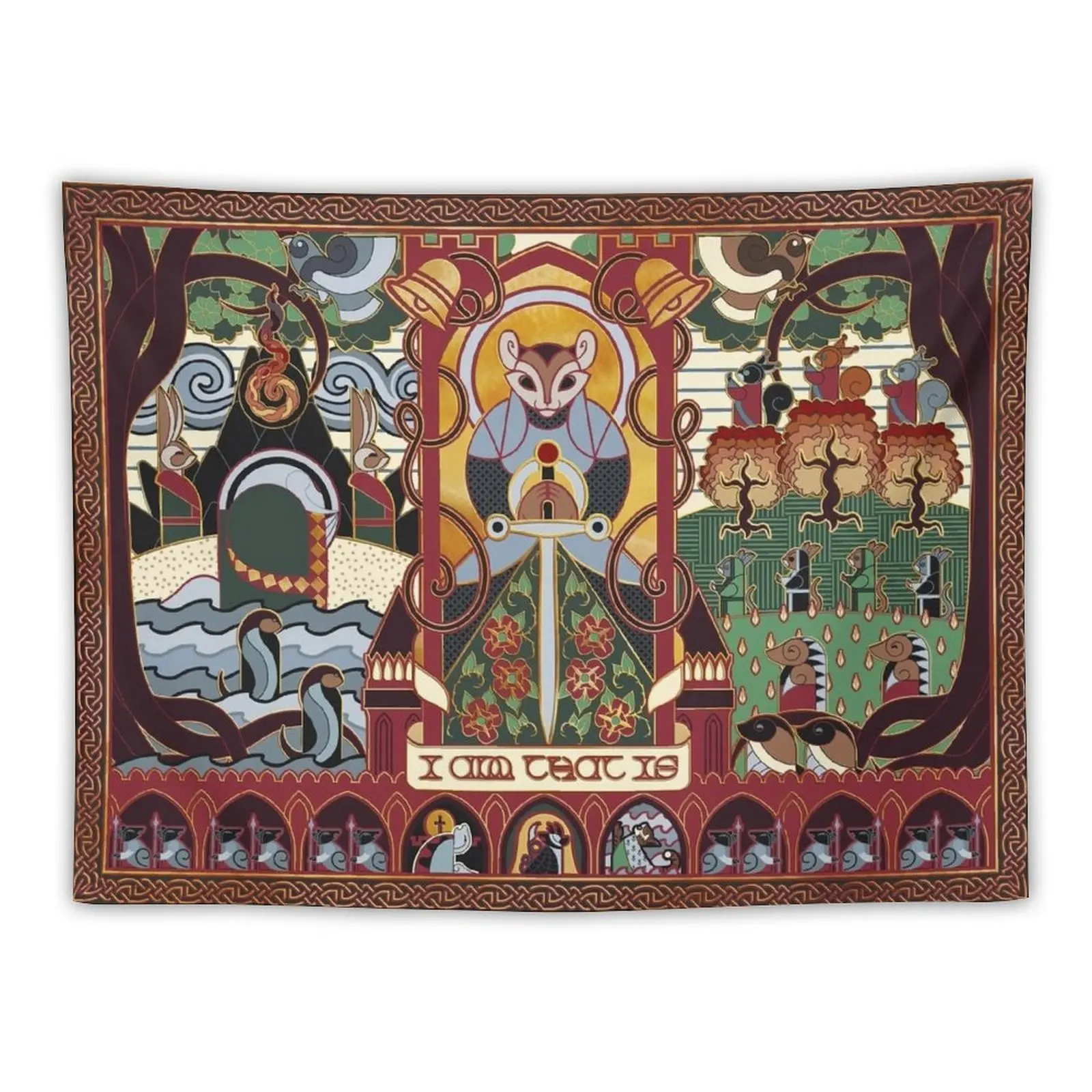 

Redwall Tapestry - Martin The Warrior - I AM THAT IS Tapestry Tapestrys Decoration For Rooms