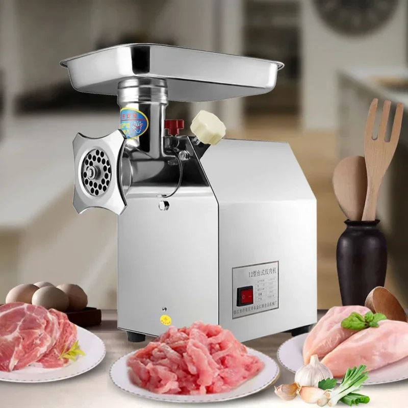 Meat Grinder Commercial Vertical Stainless Steel Electric High Power Multifunctional Grinder Stuffing Sausage Meat Grinder