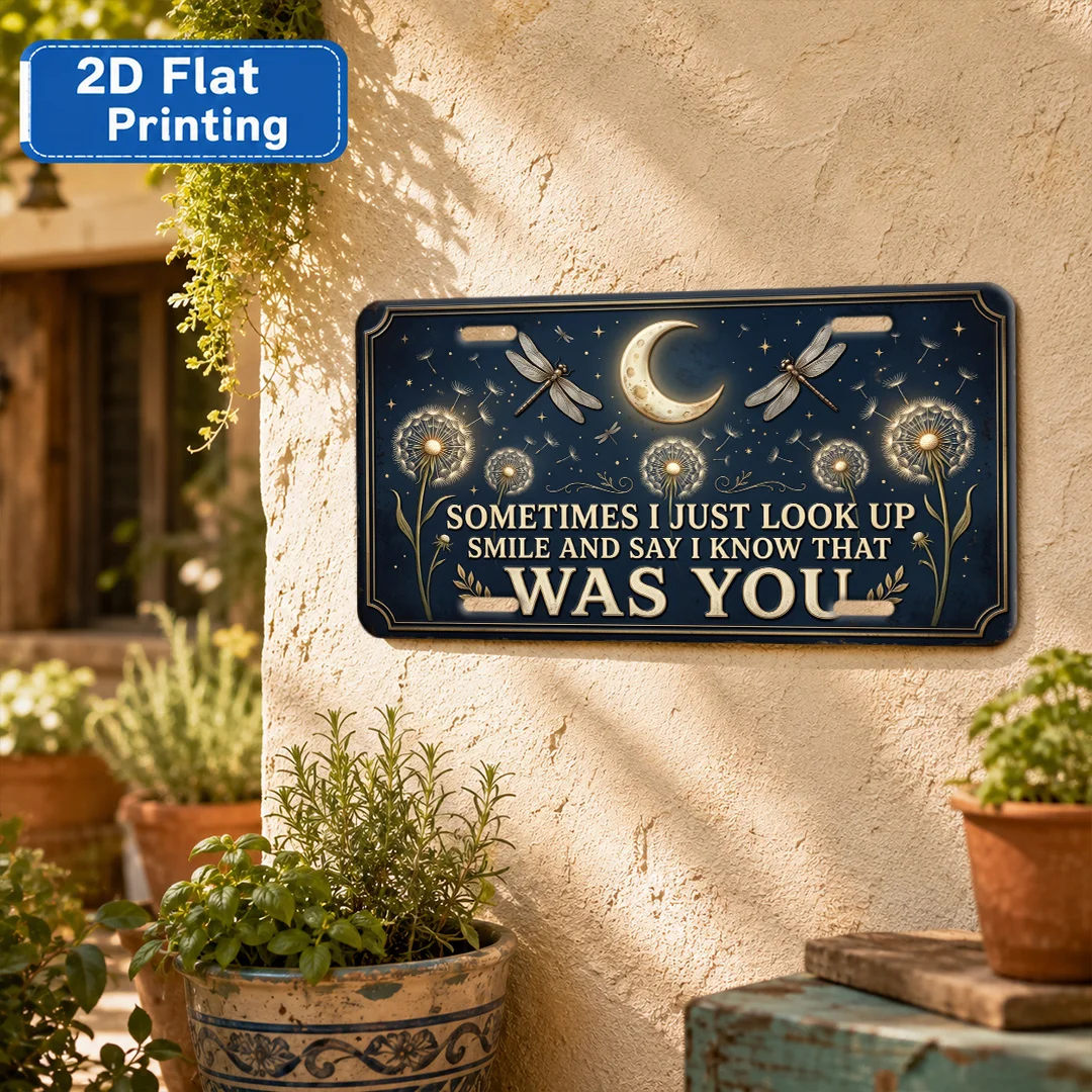 1pc Retro Aluminum Dandelion Memorial Missing Slogan Plaque, Rustic Iron Outdoor Wall Art Suitable for Bar, Porch Decor