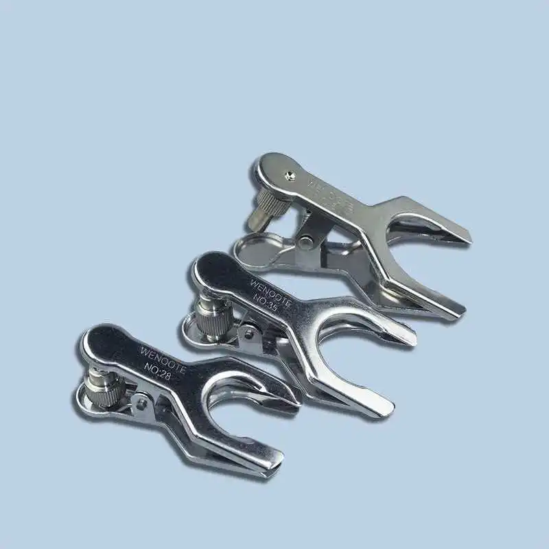 Stainless Steel Glass Instrument Clamp for Glass Tube 503528 Ball Type Cone Type Evaporation Apparatus Clamp Bottle Grinding Cla