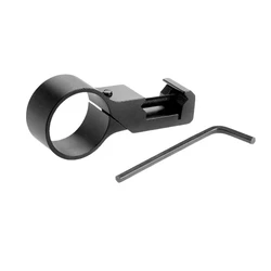 DIZETION Ultralight 90 Degree Offset Side 1 Inch Ring Scope Mount Adapter Tube 20mm 7/8 Inch For Flashlight Torch Laser Hunting