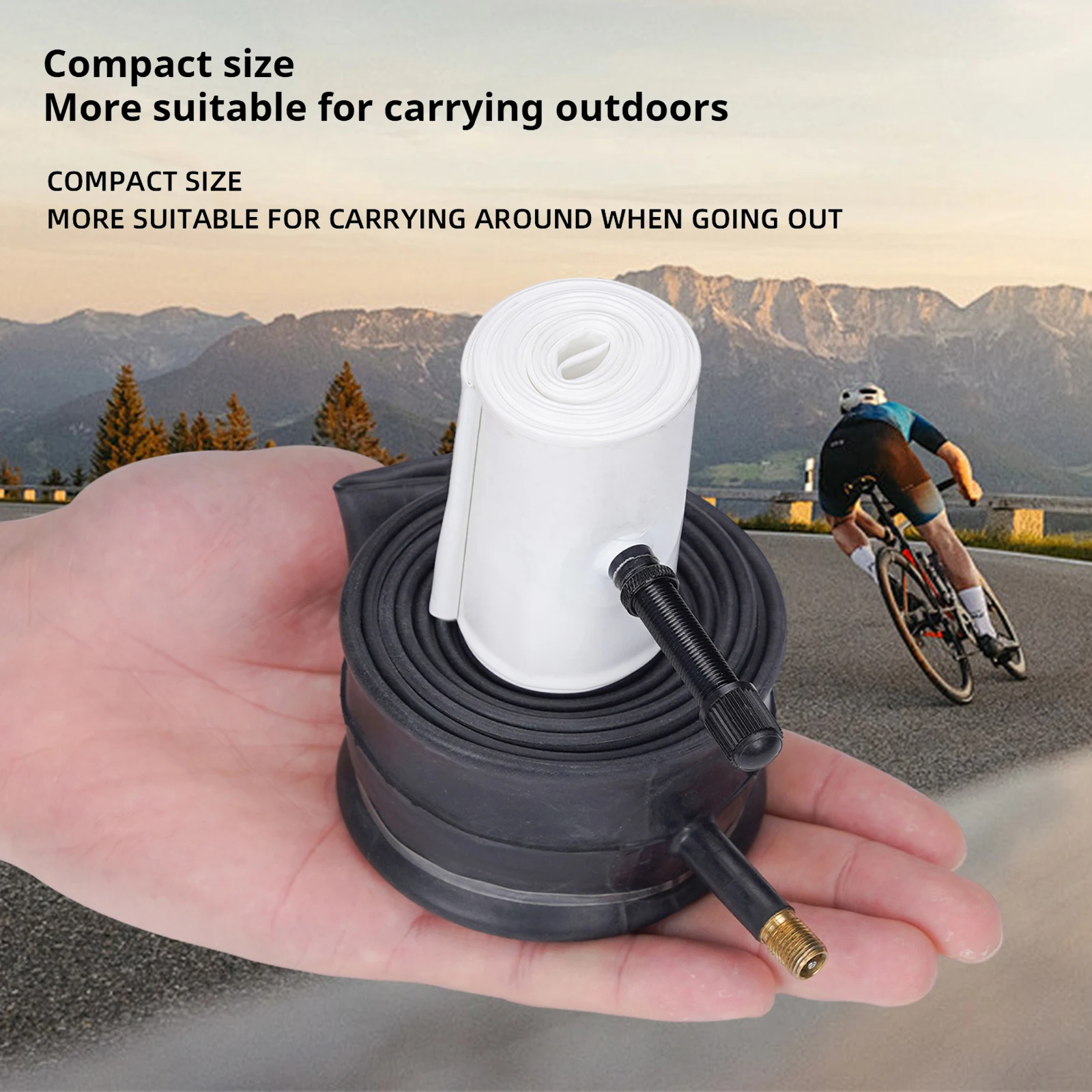 

TPU Bicycle Tube with 1.92-2.6 Schrader Valve Bike Tube Ultra Lightweight Tear Resistance for Mountain and Gravel Bicycles