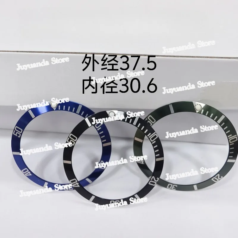 

Watch accessories aluminum ring mouth adaptation model 16610LV submariner aluminum ring mouth outer diameter 37.5 inner 30.6
