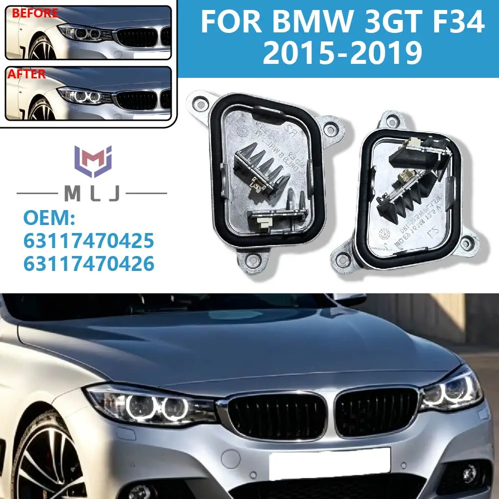 63117470425 63117470426 Headlight Controller Module For BMW 3 Series F34 GT 2015-2019 LED Headlight Daytime Running Light Module