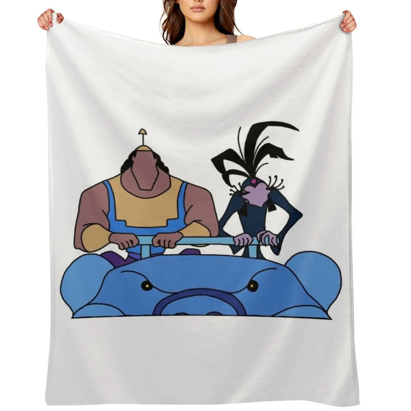 

Kronk and Yzma - Emperor's New Groove Throw Blanket Hairy Travel Cute Polar Blankets