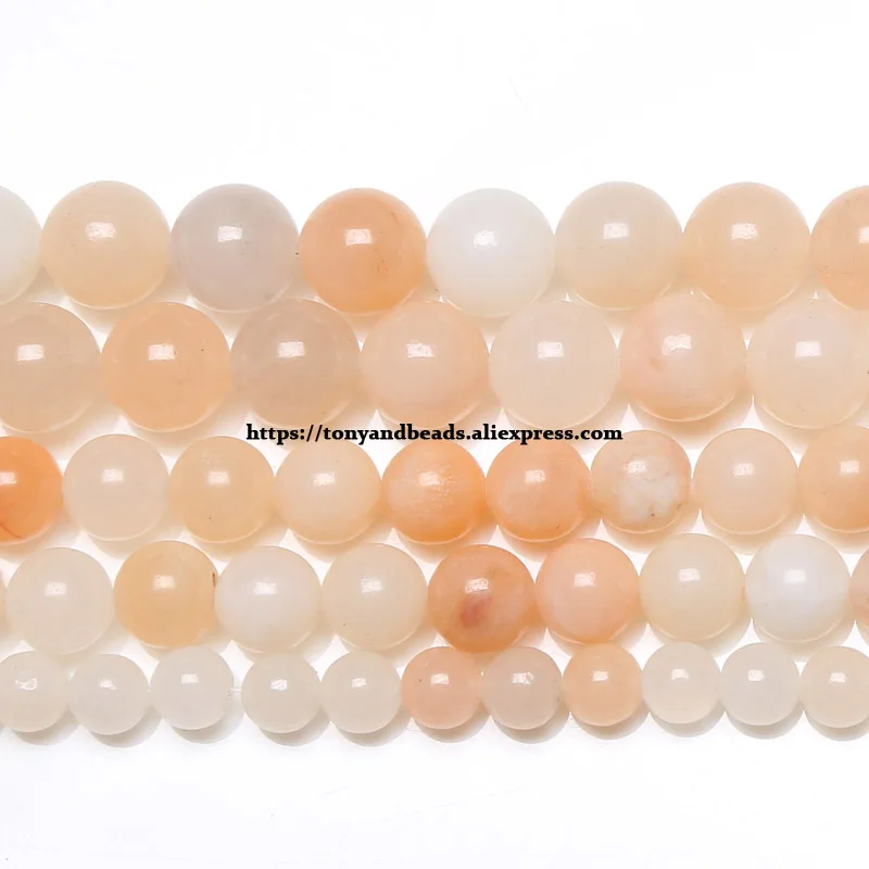 Natural Stone Lt Pink Aventurine Beads In Loose 15\