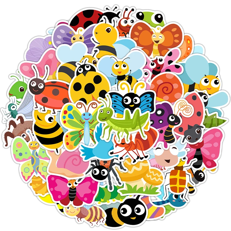 50PCS Cartoon Insec…