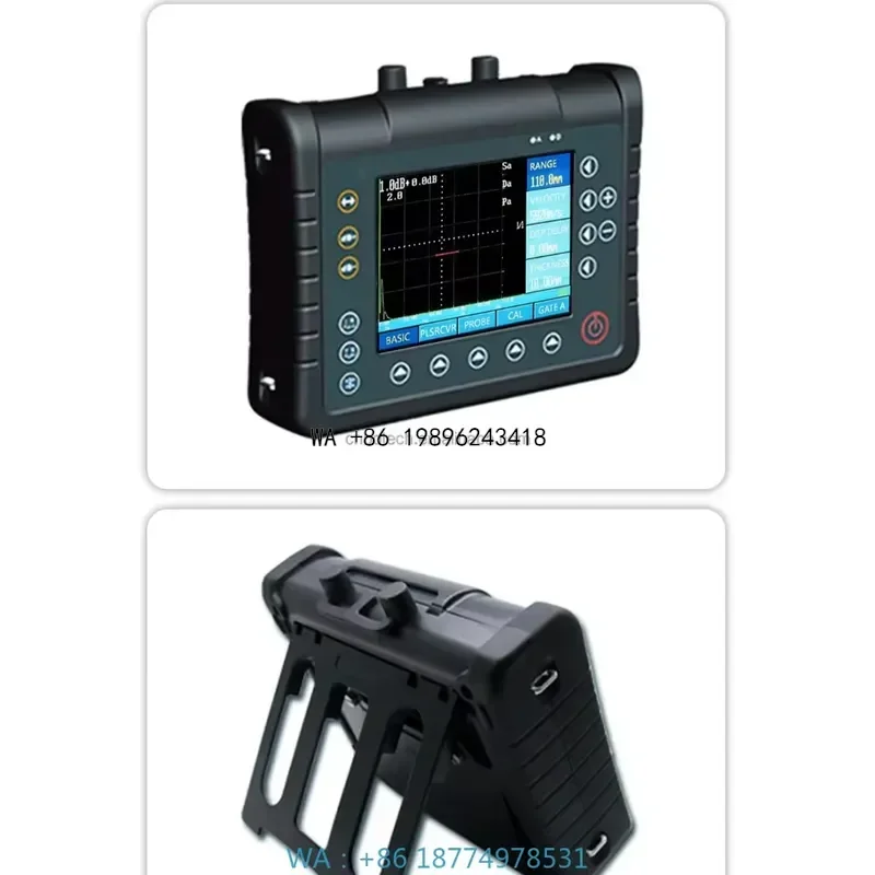 Wmwmnu Digital Ultrasonic Flaw Detector Portable NDT Defectoscope for Metal Weld Inspection and Pipeline Testing IP65