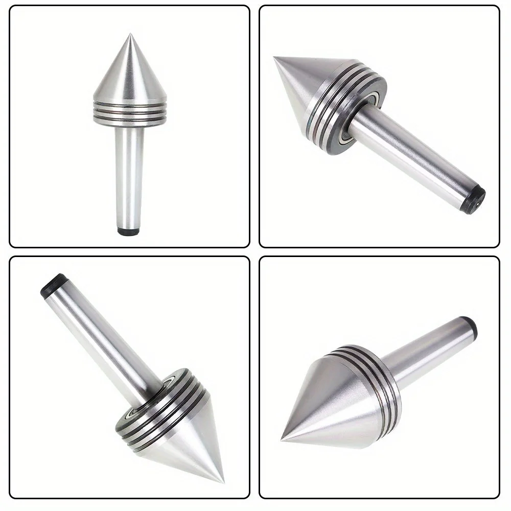 MT2 Rotary Live Center Shaft Morse Taper Heavy Duty Bearing Spindle Lathe Precision Tool