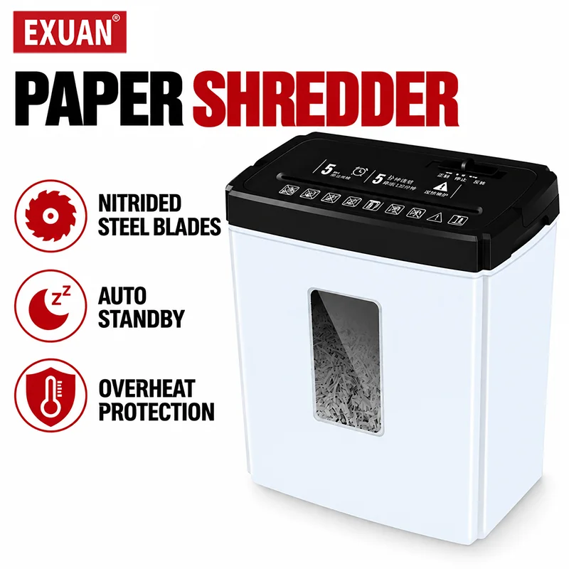 15 L Medium-Sized Paper Shredder A4 Paper Mini Desktop Small Portable Fully Automatic For Office Use Household Documents