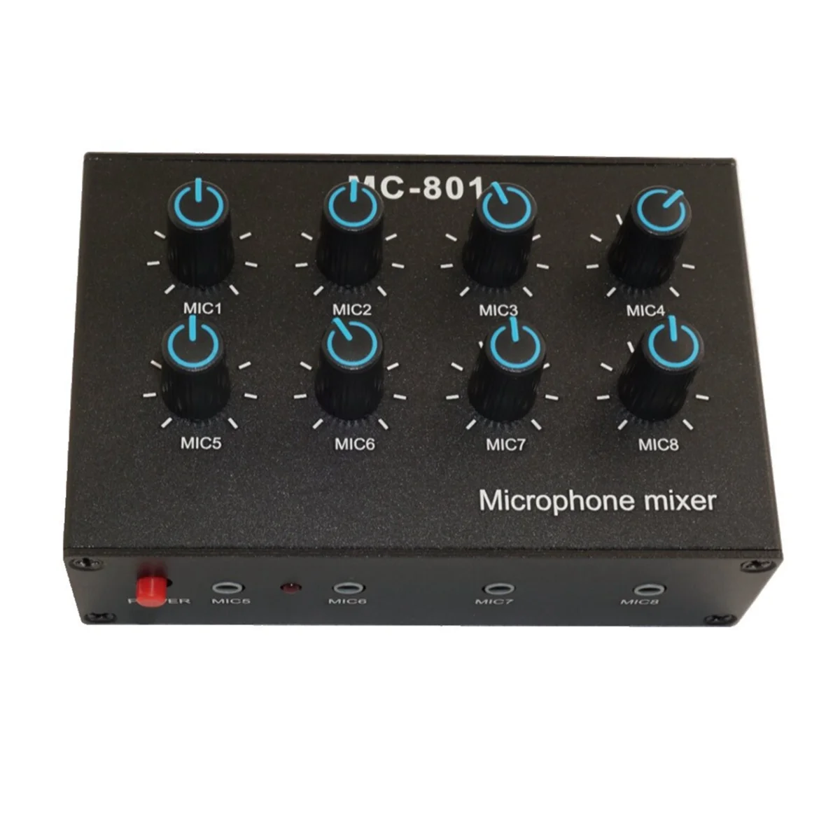 

A06RP MC-801 Condenser Microphone Expander 8 Channel 3.5mm Microphone Mixer Multi-Channel Input Expander Hub