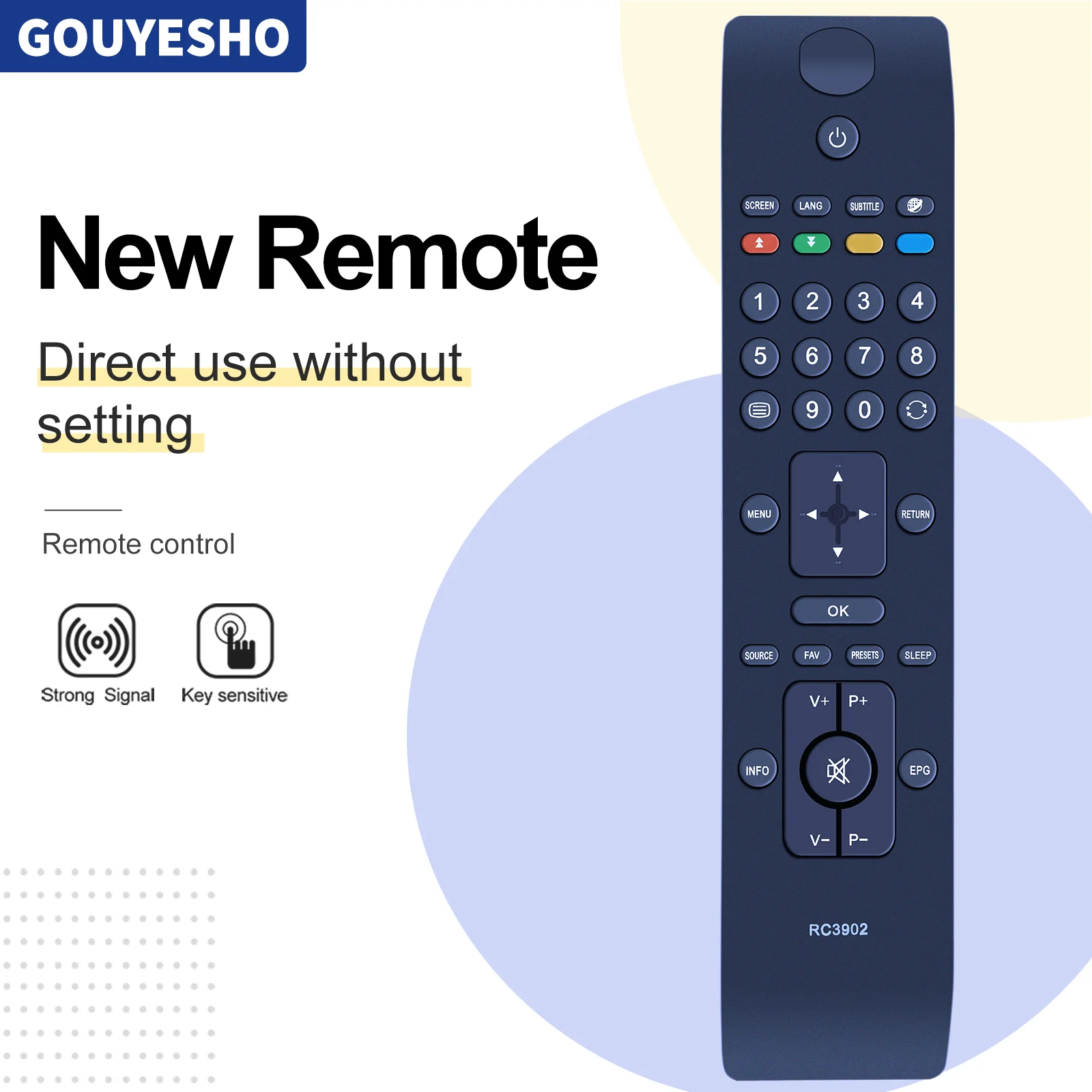 RC3902 RC3900 Remote Control for SHARP TV Remote Control Perfect TV to Replace the Remote Control