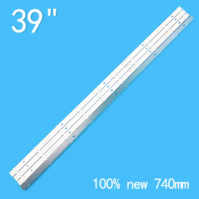 New 4PCS/lot 740mm 10LEDs 3V For 39" TV Philips ph39n91dsgw Ph39n91 39N91GM04X10-C0033 CJ 1.30.139 N91007R 39N91GM04X10