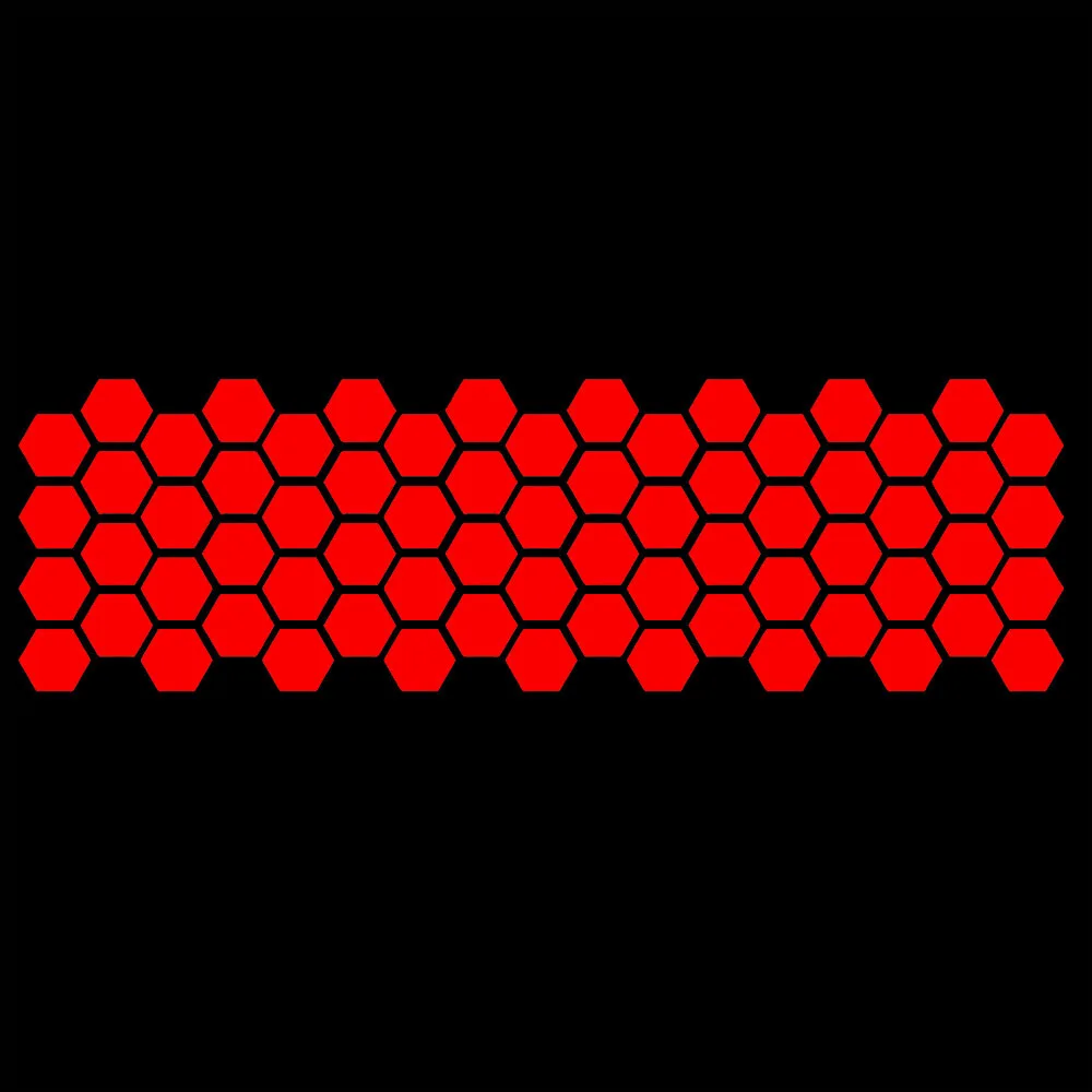 Honeycomb pattern waistline sticker modification car side skirt sticker universal body decoration side door sticker. - Image 5