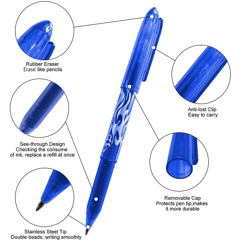 160Pcs Erasable Gel Pens Rolling Ball Pen for Drawing Writing Gel Ink Rollerball Pens for Kid Students Adults