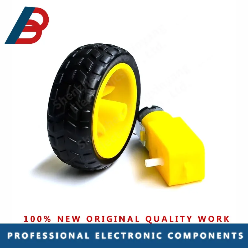 TT мотор 65 мм колесо DC3V-6V Мотор 130 Мотор-редуктор с колесом для Arduino Smart Car Robot TT Motor 3V-6V