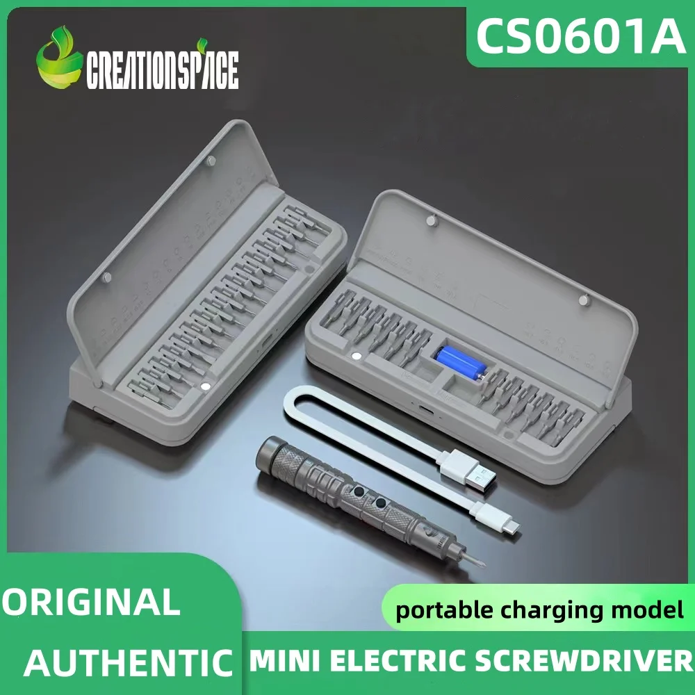 CREATIONSPACE Mini Set di cacciaviti elettrici cacciavite ricaricabile USB strumenti di manutenzione del modello fai da te portatile