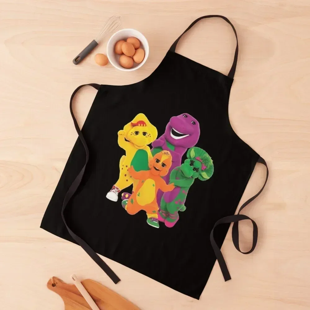 

Barney (Barney & Friends) Apron beauty master Restaurant For Cosmetologist For Home Accessories Apron
