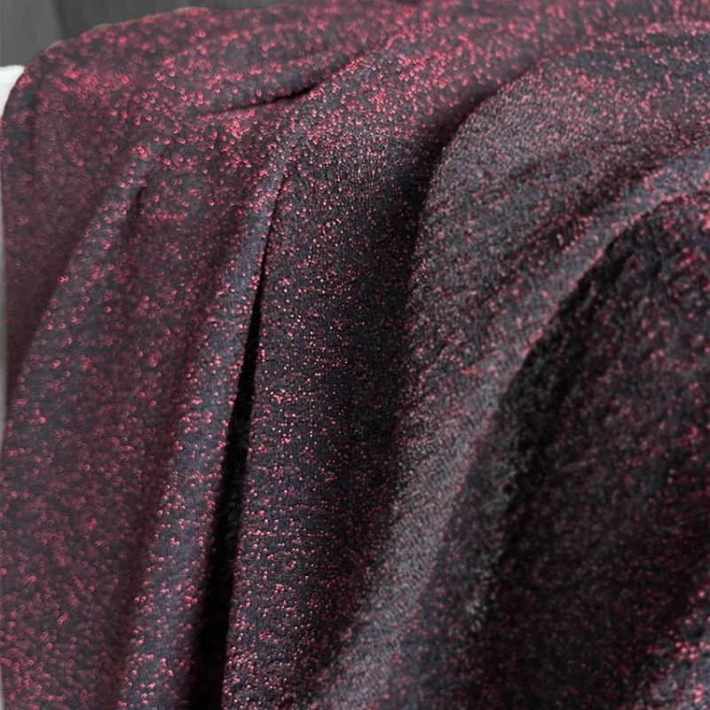 

Particle Like Soft Elastic Fabric with Special Texture Jacquard High-end Dress Jacket Clothing Design Fabric