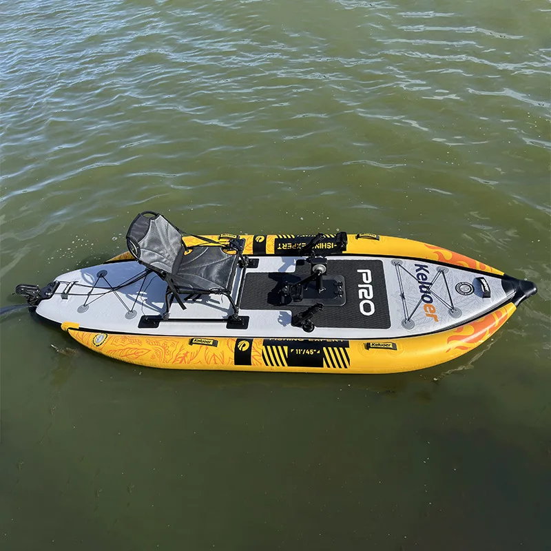 Produttore di kayak allargati singoli Barca da pesca seduta e pedeggiante Tempo libero in acqua Kayak panoramico all'aperto