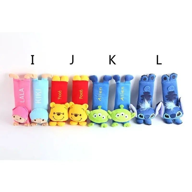 

Disney Anime Figure Stitch Car Seat Belt Shoulder Cover Cartoon Mickey Car Interior Seat Belt Protective Cover Accessories Gifts