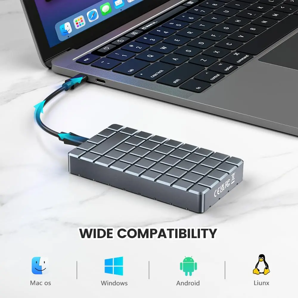 MAIWO-carcasa de unidad de estado sólido Thunderbolt, carcasa de SSD USB 4,0 40gbps, M.2 NVMe SSD, Compatible M2 a tipo C 4,0, 8TB, caja dura