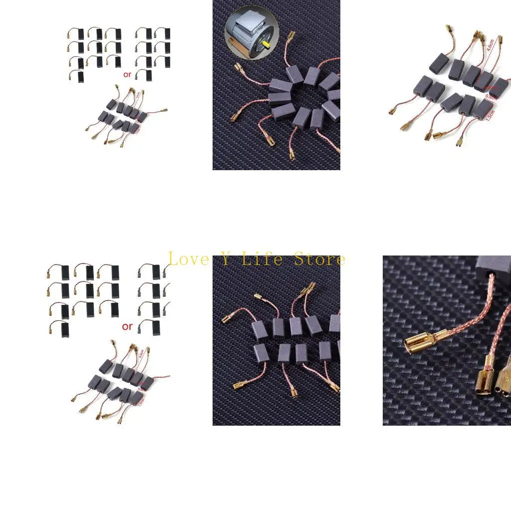 

L74C 10 Pieces Carbon Brushes Replacement for GWS 8-125 D11 Motor Accessories