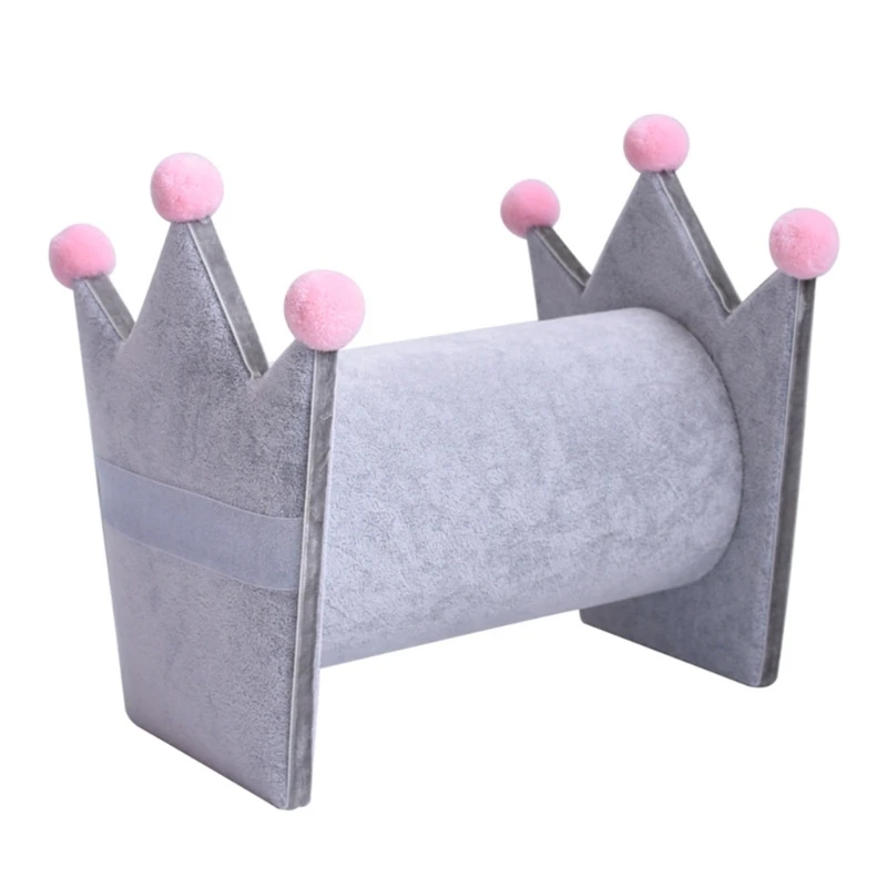 Y4QE Elegant Hair Jewelry Holder Hairbands Holder Hair Clip Holder Earring Storage Stand Soft Plush Texture for Hairband