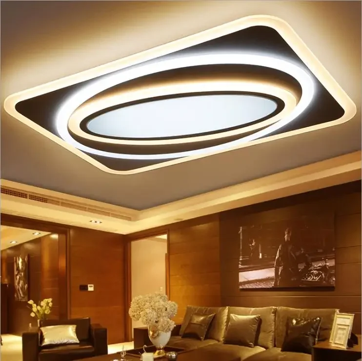 

Ultra Thin LED Creative Rectangular Living Room Modern Simple Hall Light Bedroom Ceiling Lamp