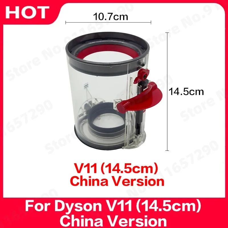 Original For Dyson V11 Dust Bin Spare Parts Cyclone Dust Collector Vacuum Cleaner Dust Cup Filter Bucket China14.5cm Accessories