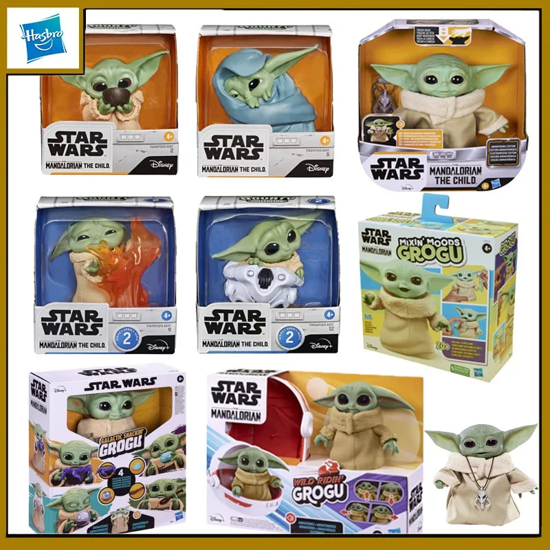 

Hasbro Original Star Wars Anime Figure Mandalorian Grogu Action Figure Toys for Boys Girls Kids Gift Collectible Model Ornaments