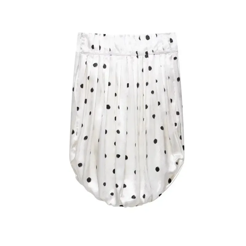 

Vintage Streetwear Chic Women's Long Straight Skirt with Dot Zipper New Fashion 2025 Spring Summer Holiday Chic Skirt