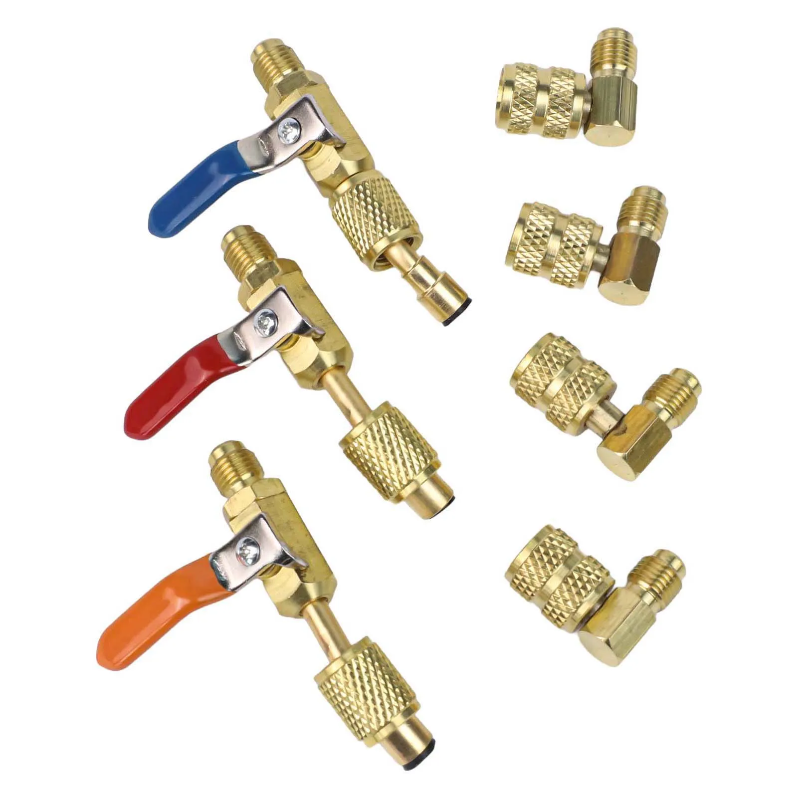 

Компактные клапаны Набор шаровых клапанов Ремонт кондиционера Комплект для обслуживания кондиционера Удобная установка