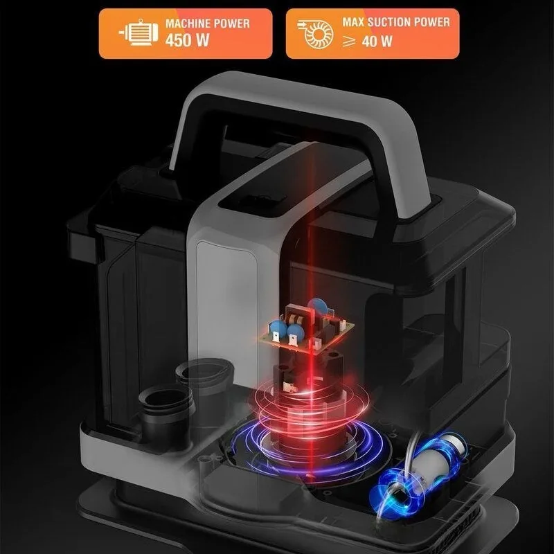W05 Fabric Sofa Cleaning Machine Small Spray Suction Cleaning Machine Household Carpet Curtain Vacuum Cleaner