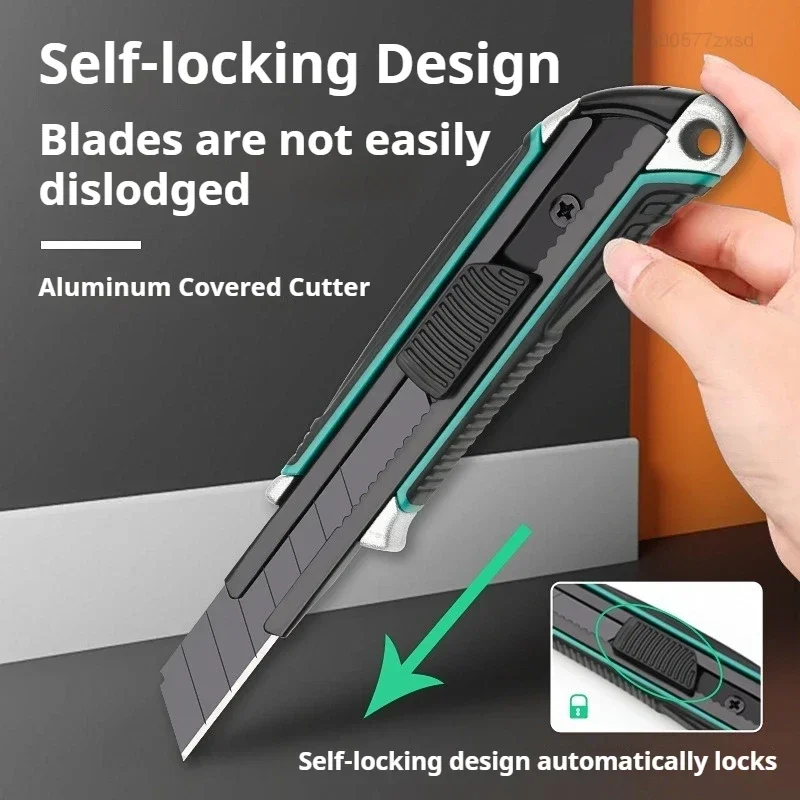Mijia Art Knife Large Blade Heavy Stainless Steel Thickened Multi-Purpose Wallpaper Knife Tool with Safety Lock Handicraft Tool