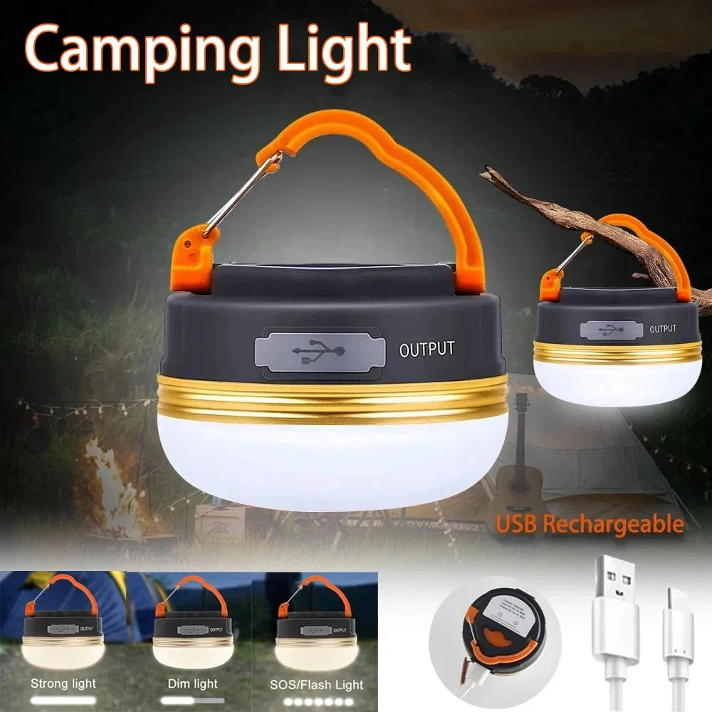 

LED Lantern Portable Camping Light 3 Lighting Modes Camplights Hanging Outdoor Tent Home Emergency Lamp with Magnet