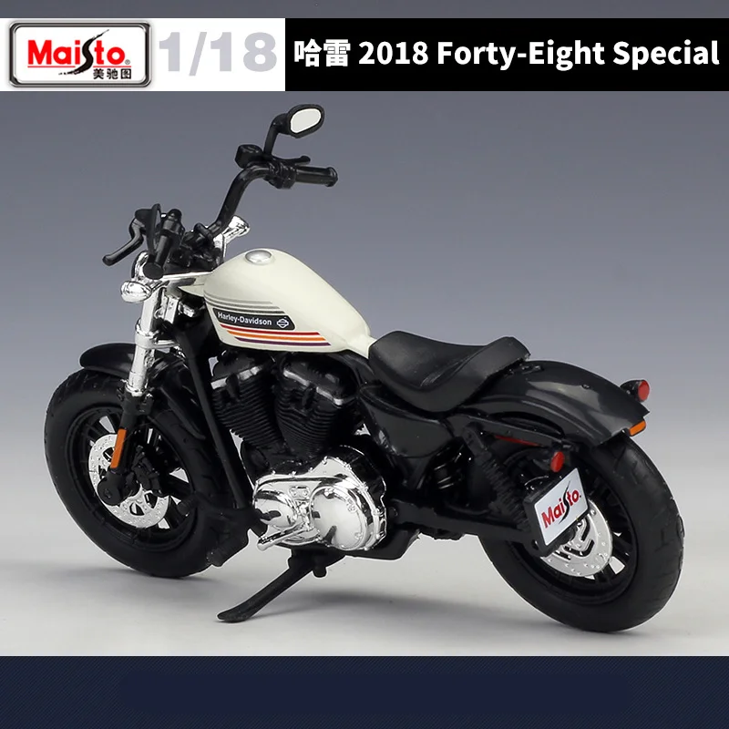 Maisto 1:18 Harley 2018 Forty-Eight Special Alloy Racing Motorcycle Model Diecast Metal Street Sports Motorcycle Model Kids Gift