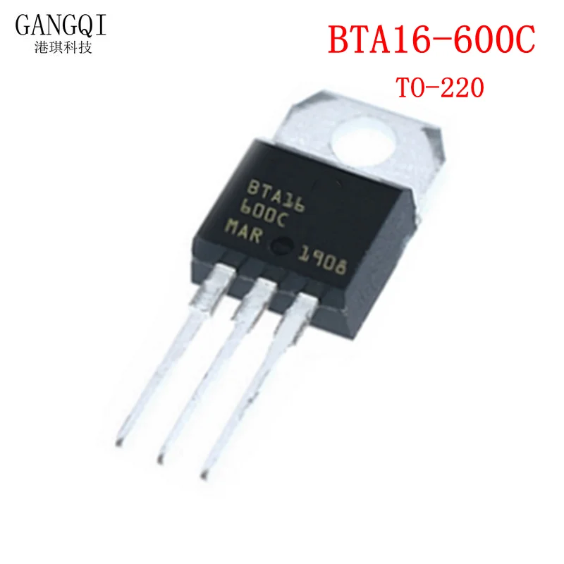 10pcs BTA16-600B BTA16-600C BTA16-800B  BTA16-800C BTA20-600C BTA20-800B BTA24-600B BTA20-800C TO-220 New IC In Stock