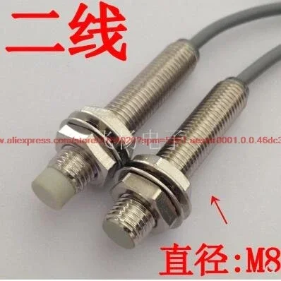 100% NEW FT08-01C M8 Proximity Switch Normally Open DC24V Sensor, 2-wire DC Two-wire Normally Closed