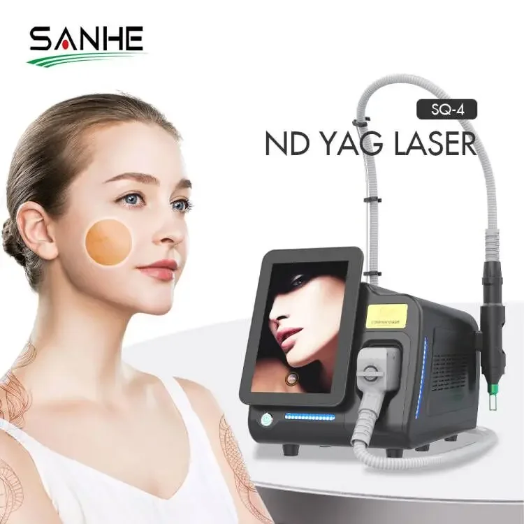 The newest nd yag laser skin rejuvenation and skin whitening portable machine